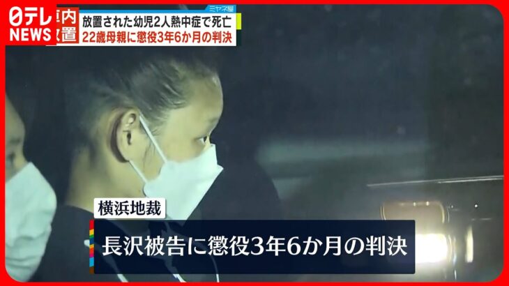 【懲役3年6か月】幼い子ども2人を車内に置き去り死亡…母親に実刑判決