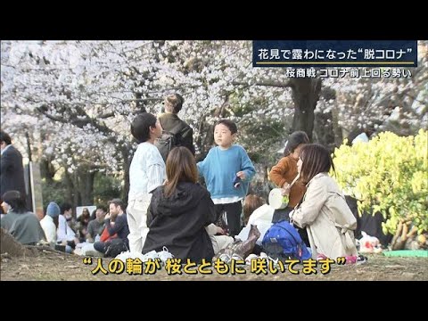 花見きっかけに“脱コロナ”桜商戦は満開…4年前を上回る勢い(2023年3月21日)