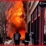【ビル火災で“爆発”】消火活動中の消防隊員が巻き込まれ… アメリカ