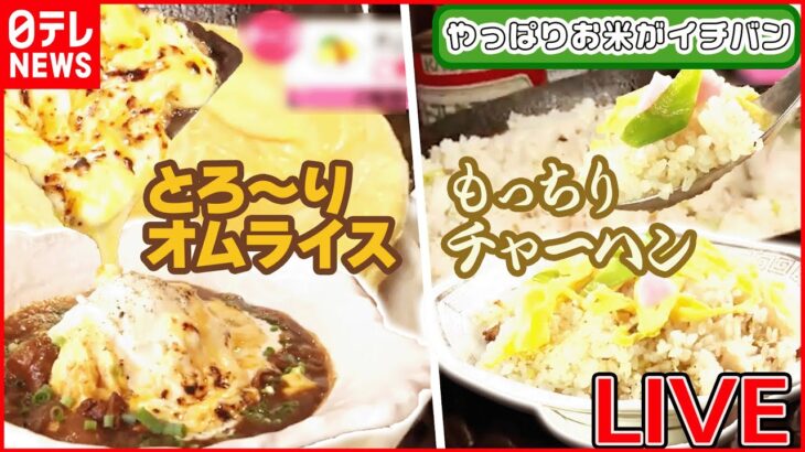 【ご飯ものまとめ】トロトロチーズと和食が融合したオムライス/もっちり新食感チャーハン/オンリーワンな個性派回転ずし/コクとうまみ溢れるマウンテンバーグ　など （日テレNEWS LIVE）