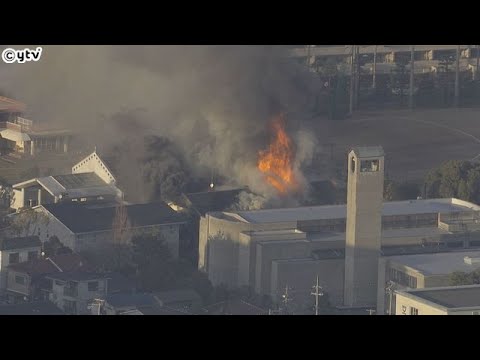 【速報】西宮市「カトリック仁川教会」から火事　ケガをした人や逃げ遅れた人なし（１７：１０時点）