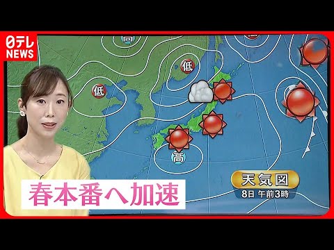 【天気】晴れて日差したっぷり 空気の乾燥に注意