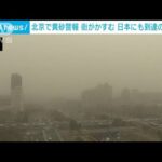 北京で今年初の黄砂警報　日本にも飛来する可能性(2023年3月10日)