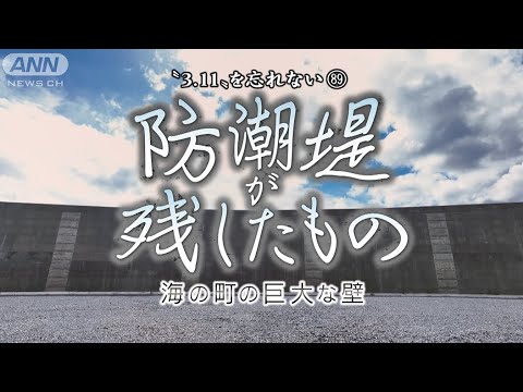 「明らかに無駄」の声も…海と町を隔てる巨大防潮堤　東日本大震災から12年　海の町に残したもの【テレメンタリー2023】＃311を忘れない #khb