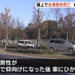 全裸の男性が『自ら道路で仰向け』に…車にひかれたとみられ死亡　警察が経緯を調べる（2023年3月15日）