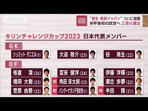 サッカー“新生・森保ジャパン”発表　三笘ら選出(2023年3月15日)