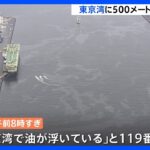 東京湾で油流出 近くには船 約500メートルの範囲 江東区や大田区｜TBS NEWS DIG