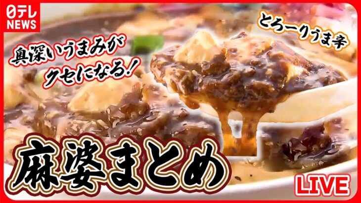 【麻婆まとめライブ】辛いだけじゃない！うまみが奥深い麻婆豆腐！/風味豊かな麻婆豆腐/器からあふれる！デカ盛り麻婆丼！――（日テレNEWS LIVE）