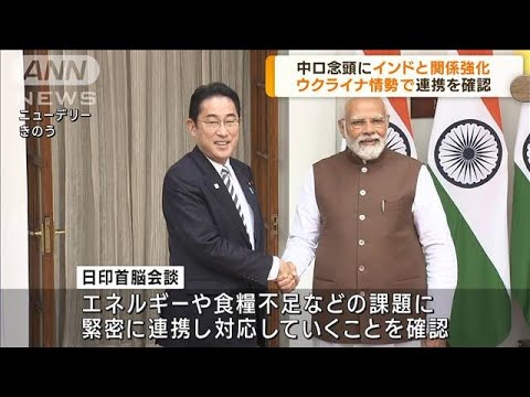 日印首脳会談　ウクライナ情勢めぐり連携強化で一致(2023年3月21日)