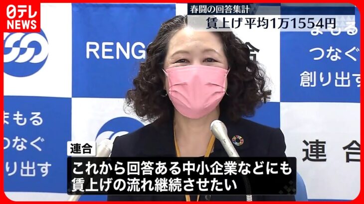 【春闘】「高い水準の回答が続いている」連合が評価