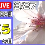 【きょうは何の日】『さくら』の日 ――日本全国各所にある桜の名所をお届け　春を感じる美しい映像（日テレNEWS LIVE）