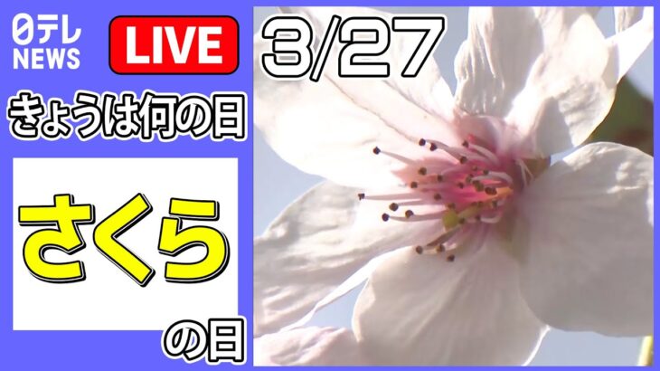 【きょうは何の日】『さくら』の日 ――日本全国各所にある桜の名所をお届け　春を感じる美しい映像（日テレNEWS LIVE）