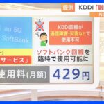 【そのサキ】「副回線サービス」はじまる　通信障害や災害で  KDDIの回線が繋がりにくなった場合に臨時でSoftBankの回線を使用 【解説】｜TBS NEWS DIG