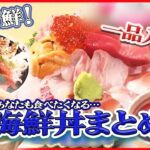 【海鮮丼まとめ】採算度外視！マグロがてんこ盛り / 海鮮丼を立ち食いで⁉ / マグロの解体ショーが観れる店 など グルメニュースライブ （日テレNEWS LIVE）