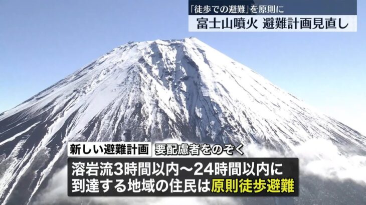 【富士山噴火対策】ハザードマップ改定で溶岩流到達時間早める地域も