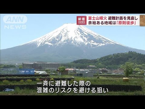 【富士山噴火】新たな避難計画を承認　噴火前の避難も　山梨・静岡などの協議会(2023年3月29日)