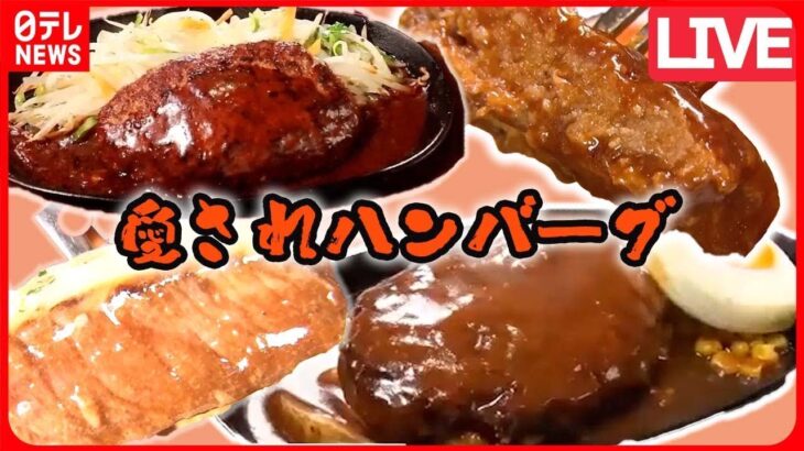 【ハンバーグまとめ】肉汁あふれるハンバーグ/ デミグラスソースが自慢の老舗洋食店/ 高級店のお得なランチ など（日テレNEWS LIVE）