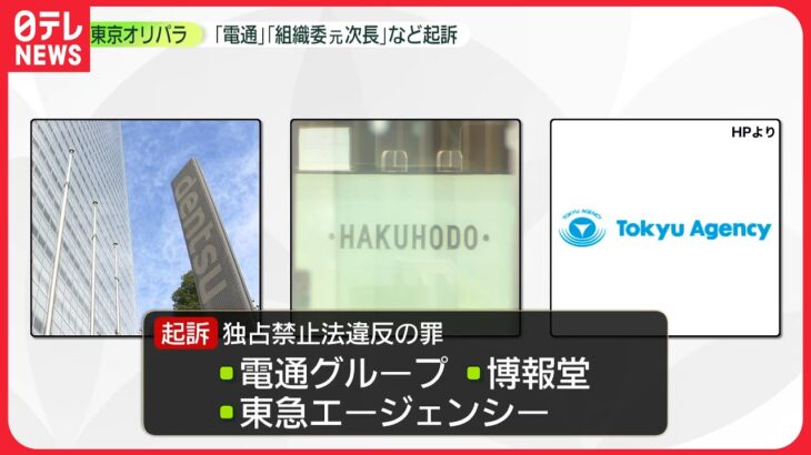 【五輪談合事件】6社と組織委元次長ら起訴