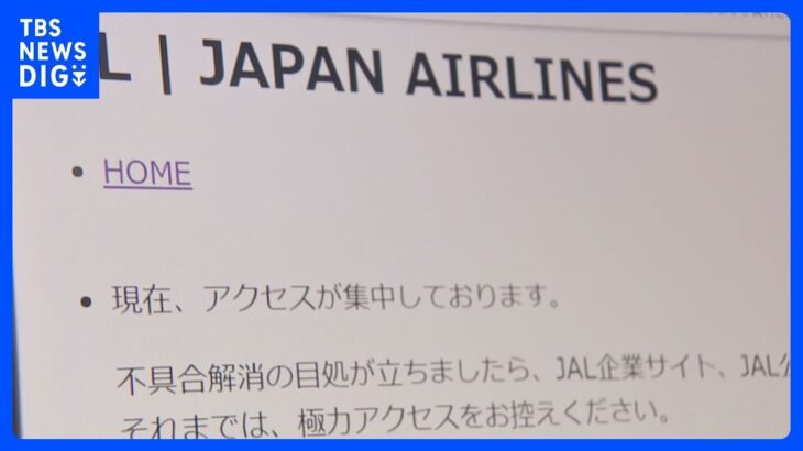 【速報】JAL「6600円チケットキャンペーン」の一部中止を発表　Webサイトへの接続障害受け｜TBS NEWS DIG