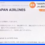【速報】JAL「6600円チケットキャンペーン」の一部中止を発表　Webサイトへの接続障害受け｜TBS NEWS DIG