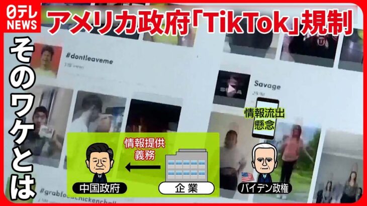 【TikTok】使用制限する大学も…アメリカで強まる規制　CEOはアメリカ議会で中国への“情報流出”を否定