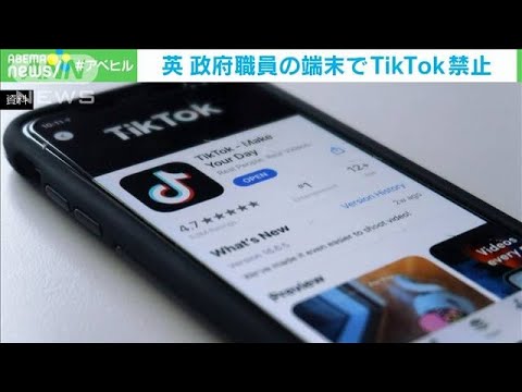 英政府職員　公務用端末でのTikTok利用禁止へ(2023年3月17日)