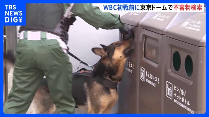 今夜 WBC日本初戦　警視庁などが東京ドームで不審物検索　会場周辺には既に大勢の人が集まる｜TBS NEWS DIG