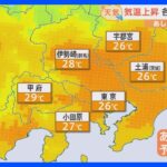 【4月19日 関東の天気】気温上昇　各地で夏日予想｜TBS NEWS DIG