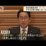 岸田内閣支持率が45.3％に上昇　ANN世論調査(2023年4月17日)