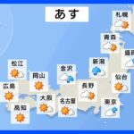 【4月7日 明日の天気】西日本・東海は晴れ間戻る 東・北日本は不安定な天気 山沿いは雪も｜TBS NEWS DIG