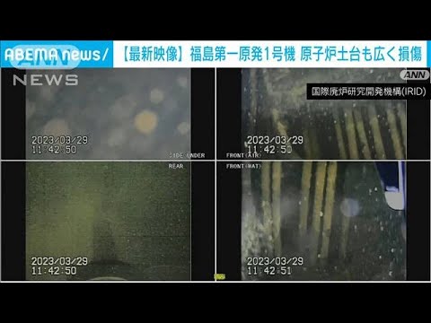 原子炉を支える土台が幅広く損傷…福島第一原発の内部調査　最新の映像を公開(2023年4月5日)