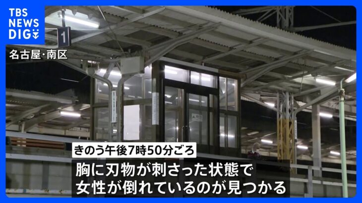 名古屋の駅で刃物刺さった女性死亡、直前に男性が電車にはねられ死亡 ｜TBS NEWS DIG