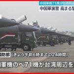 【中国軍】台湾周辺に多数の中国軍機　高まる緊張に様々な声も　中国軍演習2日目