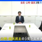 自民・公明・国民が「子育て支援策」で協議　“財源”の議論は5月末以降で一致｜TBS NEWS DIG