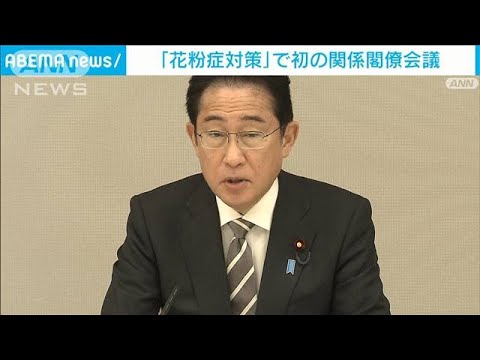 【速報】政府が花粉症対策で初の関係閣僚会議　スギ伐採加速化や治療法普及など検討へ(2023年4月14日)