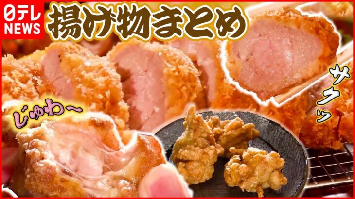 【あげもの大特集】肉のうまみジュワッ豚ヒレカツ/ナイフで食べる特製メンチカツレツ/しょうが香るしょうゆベースのからあげ　など