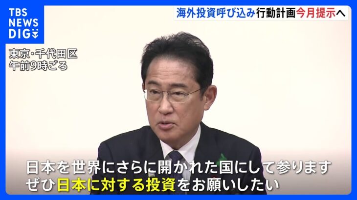岸田総理　海外投資呼び込みに向けたアクションプランを月内に提示表明｜TBS NEWS DIG