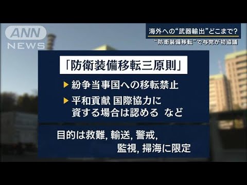 焦点は「殺傷能力ある武器の輸出緩和」“防衛装備移転”で与党が初協議(2023年4月25日)