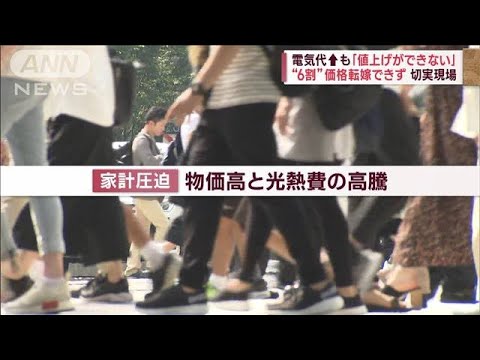 電気代↑も「値上げができない」　“6割”価格転嫁できず切実現場(2023年4月21日)