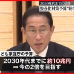 【少子化対策予算】“約10兆円”目指す  2030年代までに倍増へ