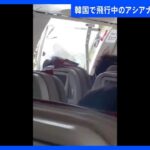 上空200mで…！飛行中のアシアナ航空機の扉、開く　“扉触っていた男性”に事情聞く　複数の乗客が呼吸困難も　韓国・大邱｜TBS NEWS DIG