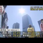 関東25℃以上の夏日続出　気温急上昇　熱中症に注意(2023年5月16日)