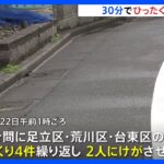 “わずか30分間で4件次々と…”都内で2人乗りバイクで連続ひったくりか　15歳と16歳の少年2人逮捕｜TBS NEWS DIG