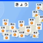 【5月10日 今日の天気】五月晴れ続く　午後は北日本で天気の急変に注意｜TBS NEWS DIG