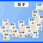 【5月21日 明日の天気】関東では局地的に激しい雨　広い範囲で黄砂に注意｜TBS NEWS DIG