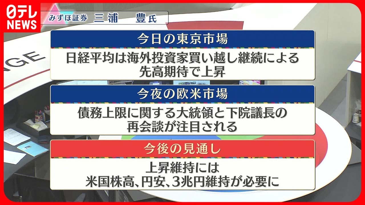 【5月22日の株式市場】株価見通しは？　三浦豊氏が解説