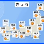 【5月27日 今日の天気】全国的に晴れ 北海道では急な雷雨に注意 来週後半には台風2号の影響のおそれも｜TBS NEWS DIG