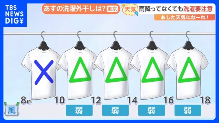 【5月30日 関東の天気】きょうの雨 あす朝まで｜TBS NEWS DIG