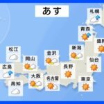 【5月4日 明日の天気】東～北日本は広く晴れ　西日本は雨の所が　近畿～東北南部は夏日の所が多い｜TBS NEWS DIG