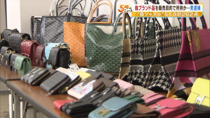 偽の「シャネル」のバッグなど２６２点を販売目的で所持か　韓国籍の６１歳男を逮捕（2023年5月1日）